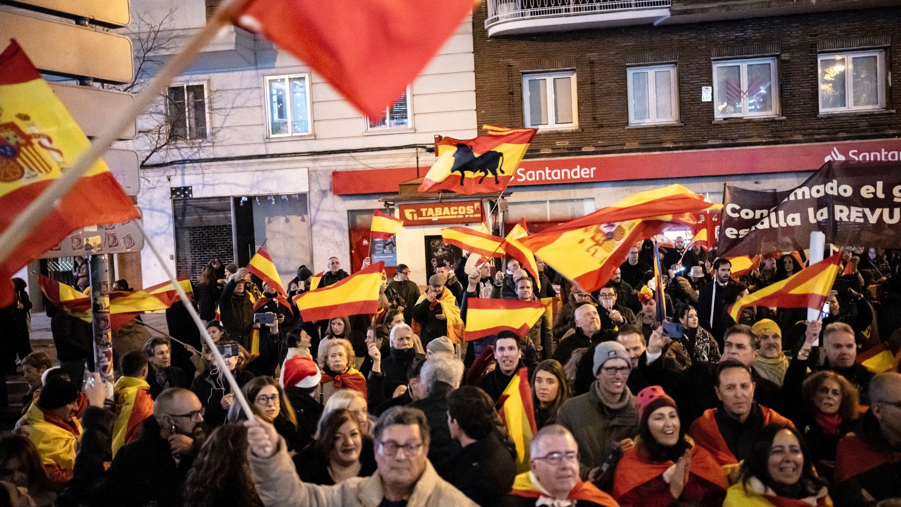 Una protesta en Ferraz. (Foto: EP)