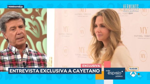 Cayetano Martínez sale en defensa de Genoveva Cassanova en Espejo Público (Atresmedia)