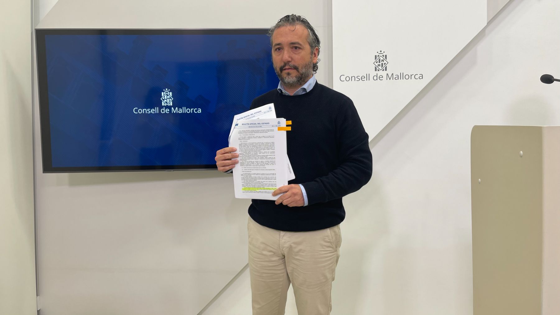 El conseller de Movilidad, Infraestructuras y Territorio del Consell de Mallorca, Fernando Rubio.