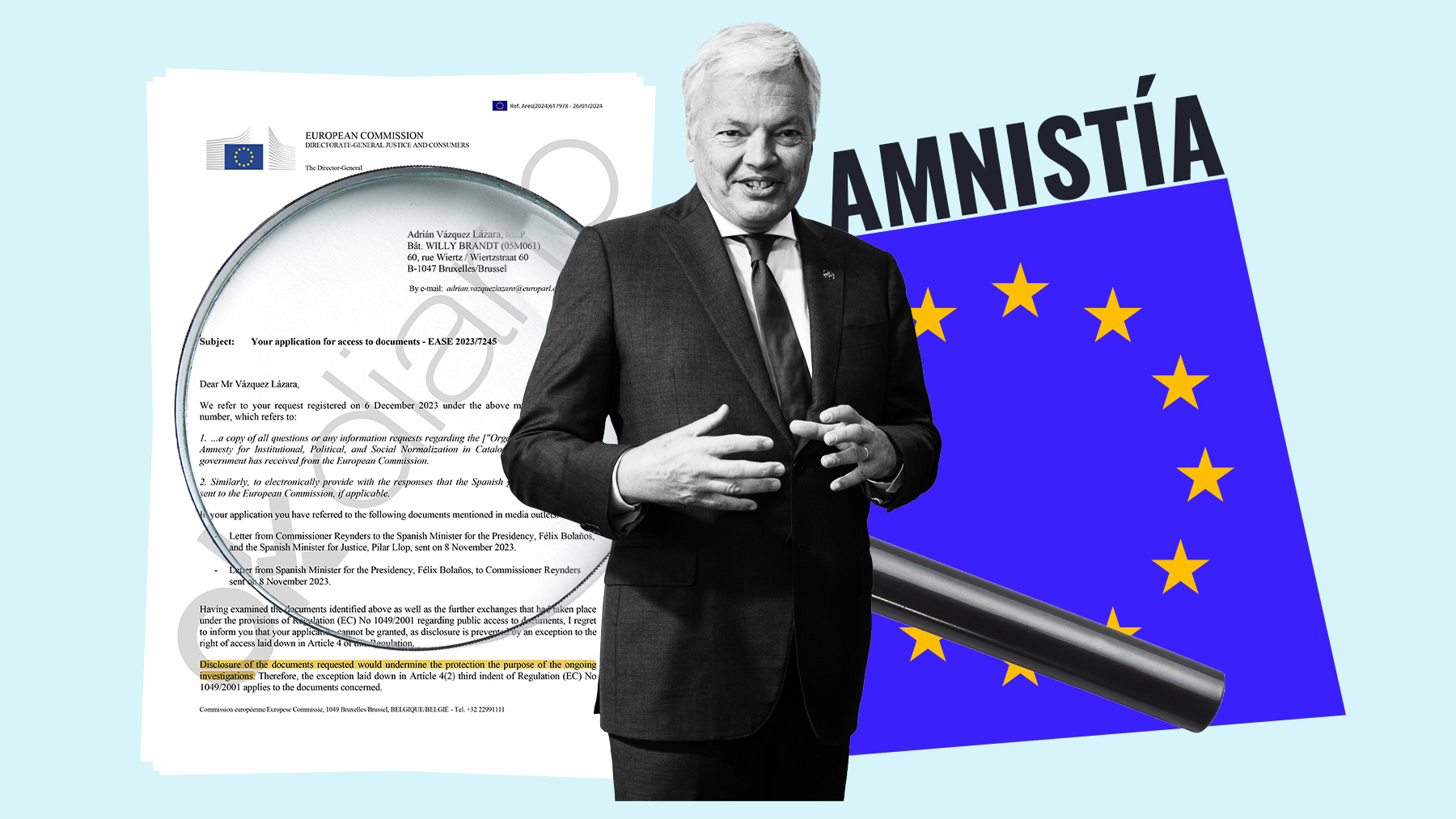 La Comisión Europea infora por carta de la «investigación en curso» a la Ley de Amnistía