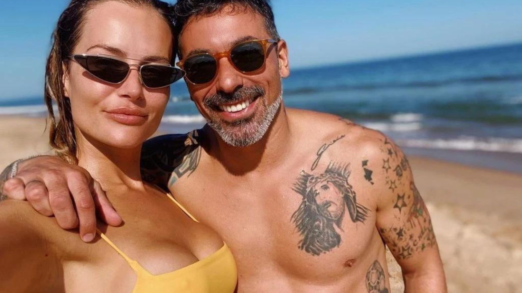 Lavezzi y su última pareja.