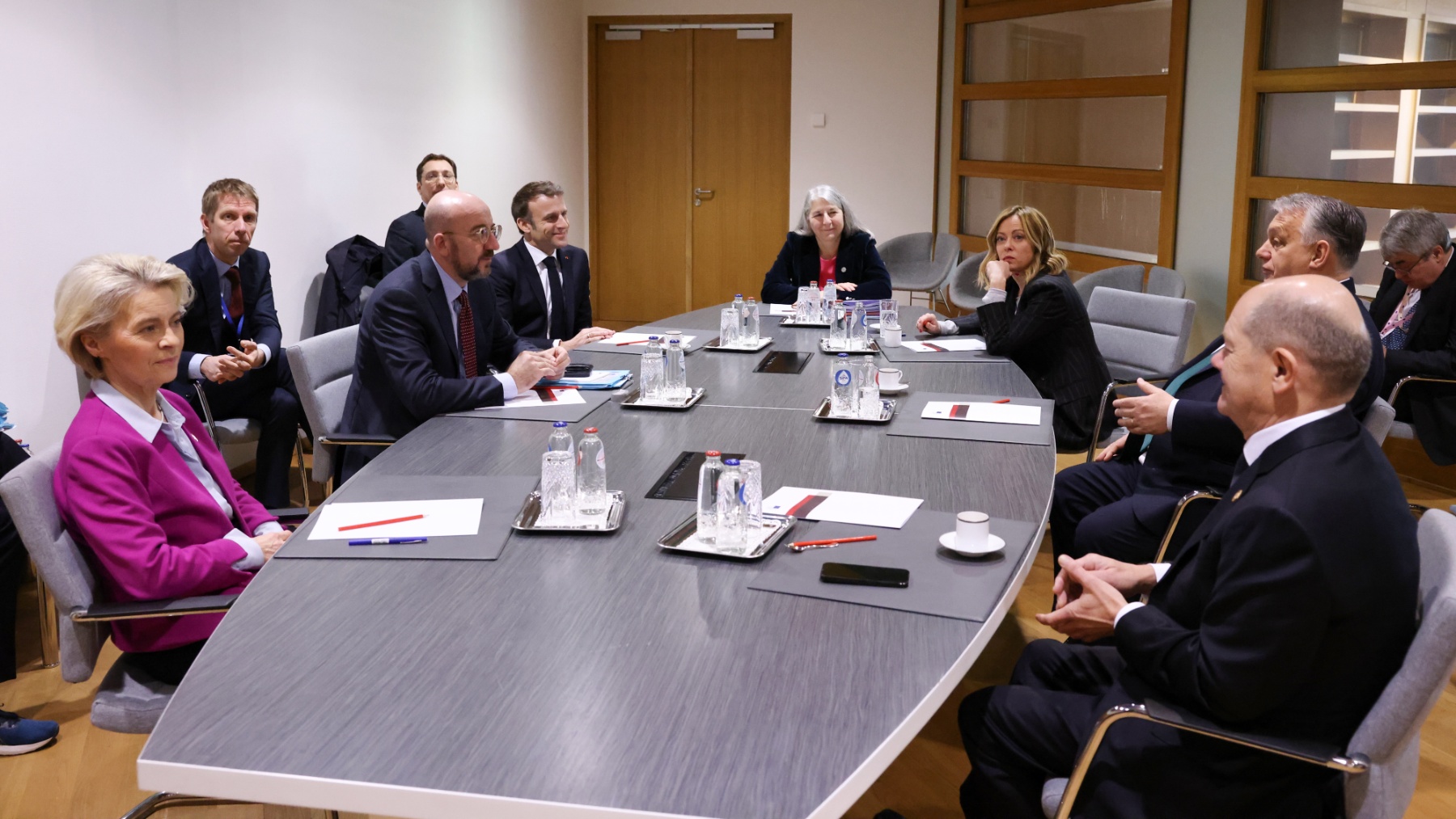 Reunión de varios líderes con el primer ministro de Hungría, Viktor Orbán. (Foto:Ep)