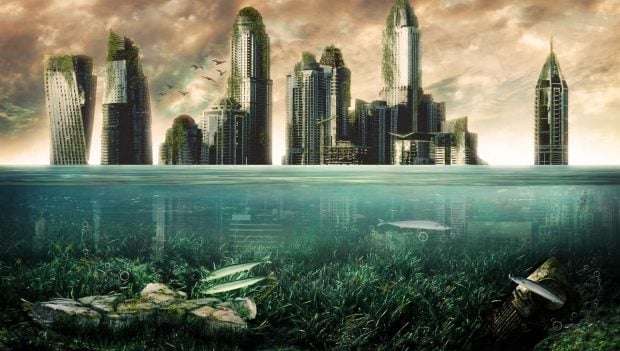 Ciudad en el fondo marino