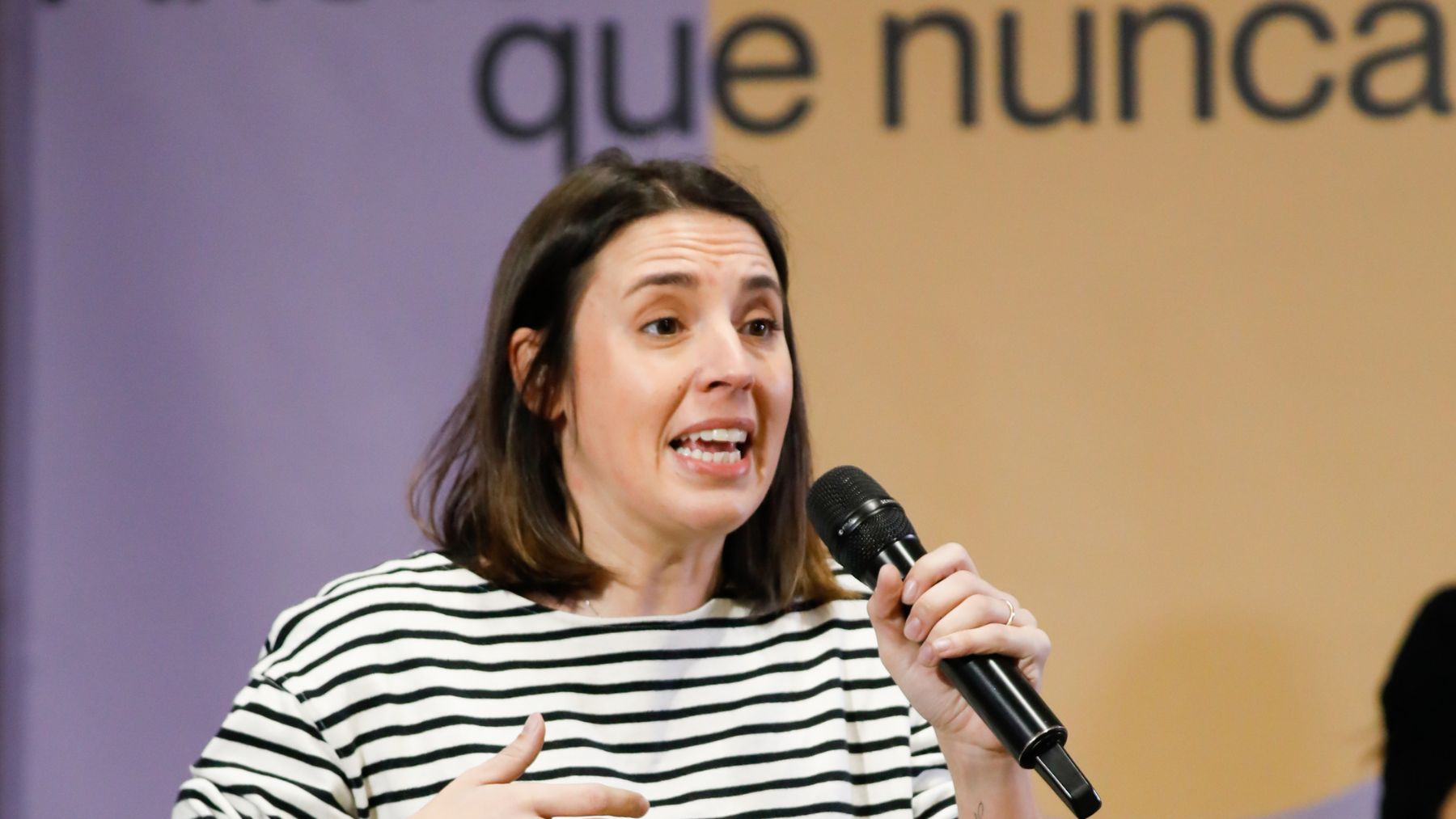 La recién escogida candidata de Podemos a las europeas, Irene Montero.
