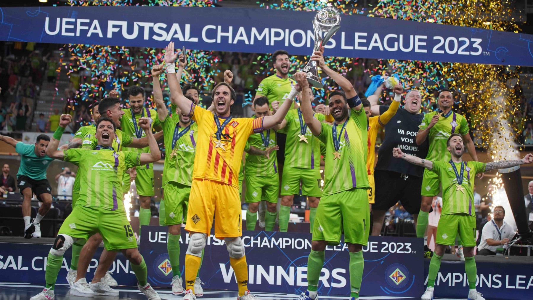 Celebración de la conquistade la UEFA Futsal Champions League (1)