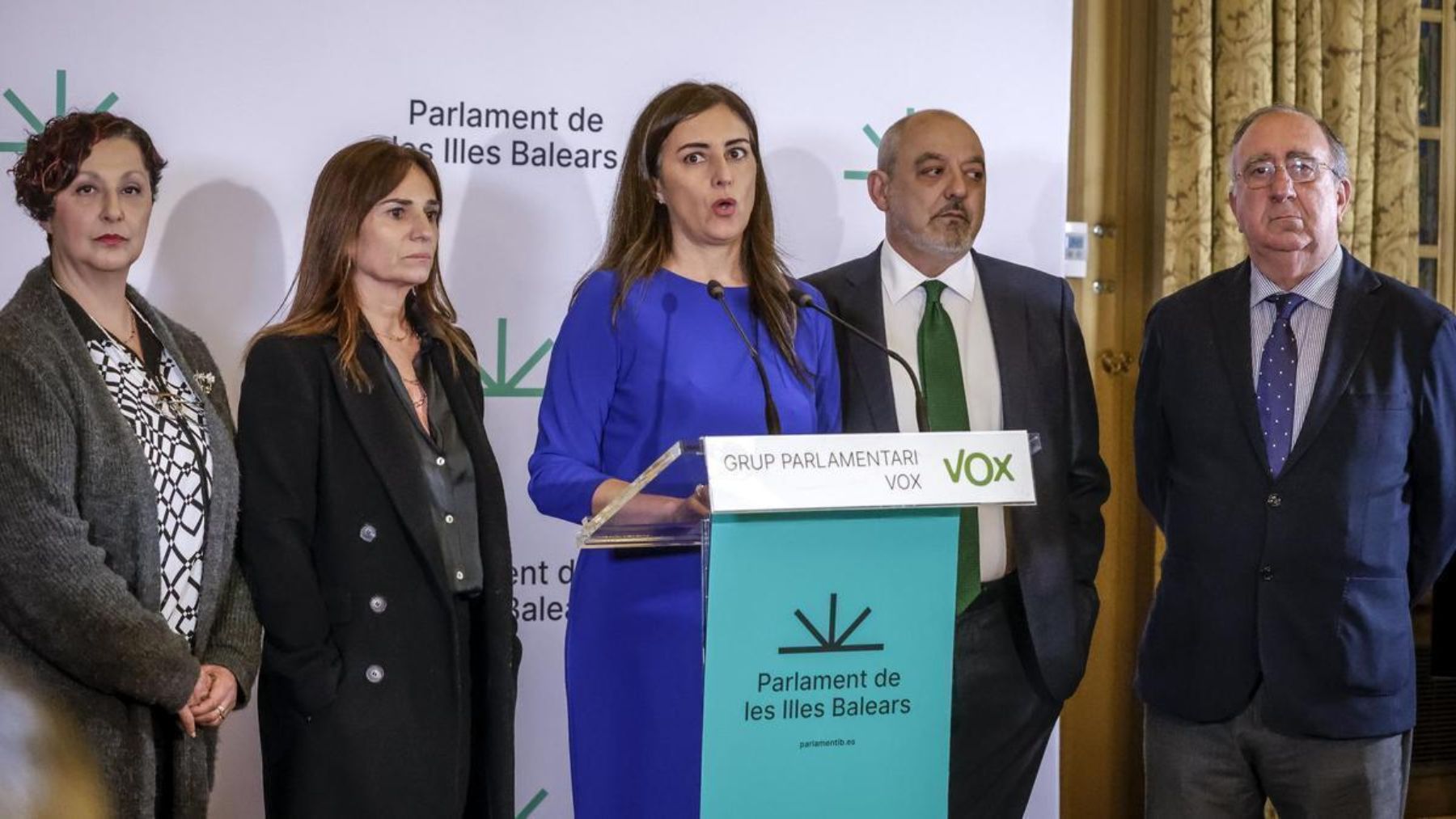 Los cinco diputados rebeldes de Vox en Baleares.