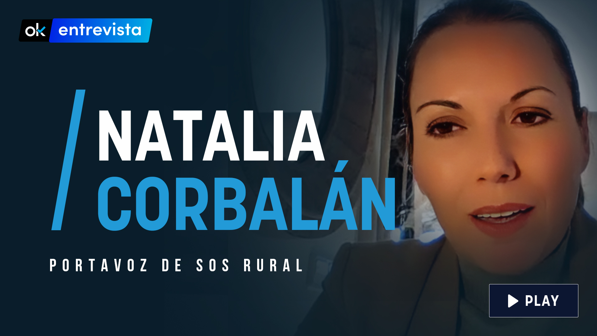 La portavoz de SOS Rural, Natalia Corbalán.