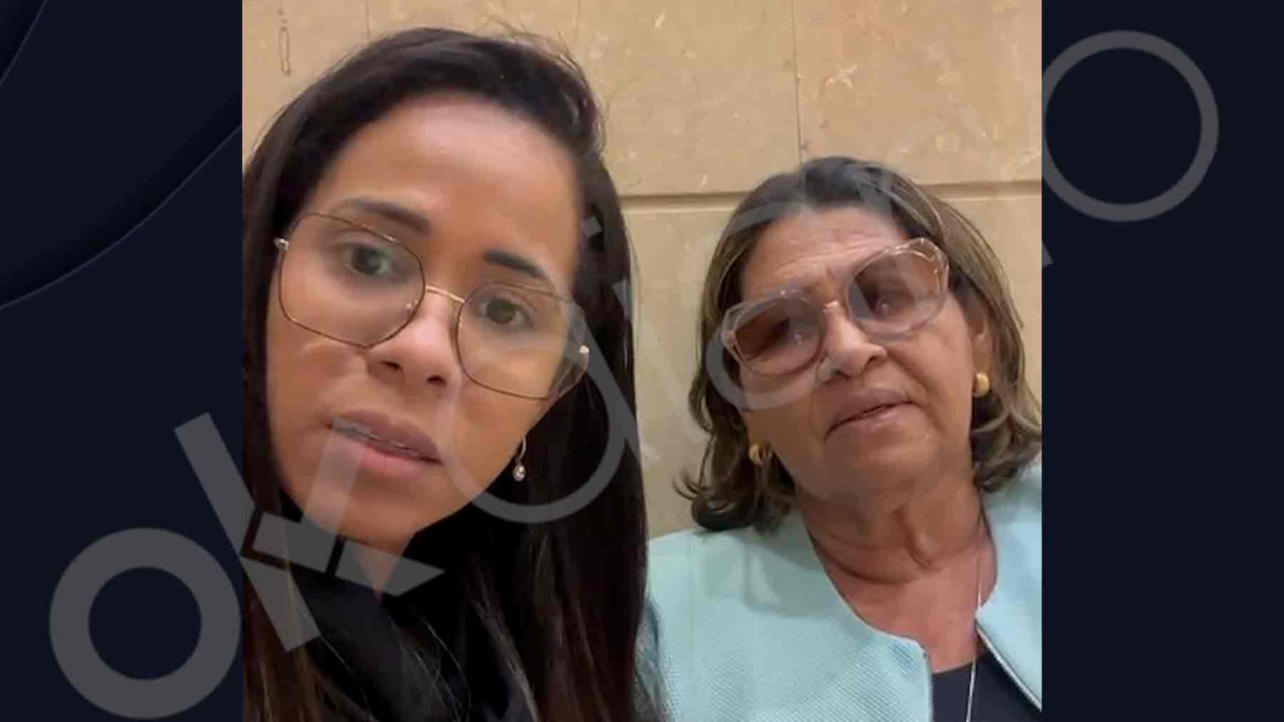 La abogada de la familia de Dani Alves, Graciele Queiroz y su madre, María Lucia Alves.