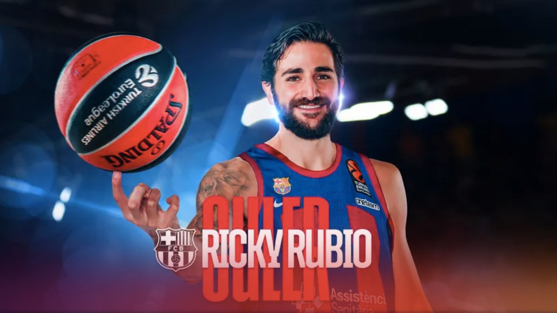 El Barça anuncia el fichaje de Ricky Rubio. (FC Barcelona)