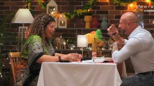 Ana Zuleima y Antonio en 'First Dates'.