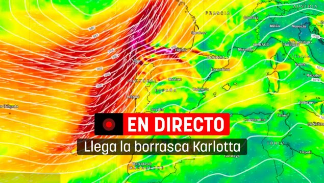 borrasca karlotta, temporal España