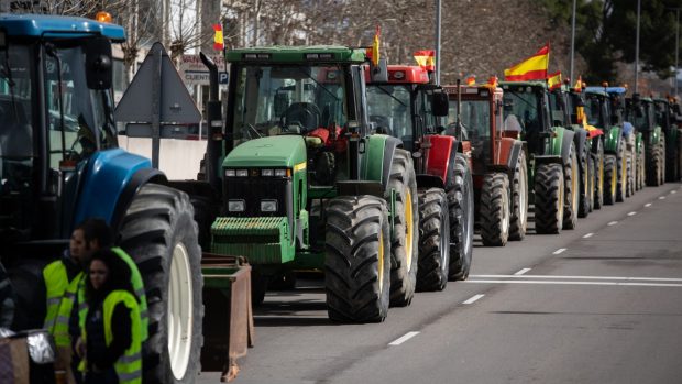 agricultores, madrid, protestas, huelga, manifestación, tractores