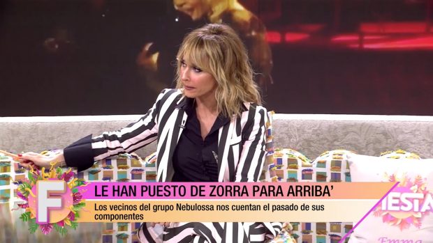 Emma García reprocha a Pipi Estrada su opinión sobre la letra de la canción Zorra (Mediaset).