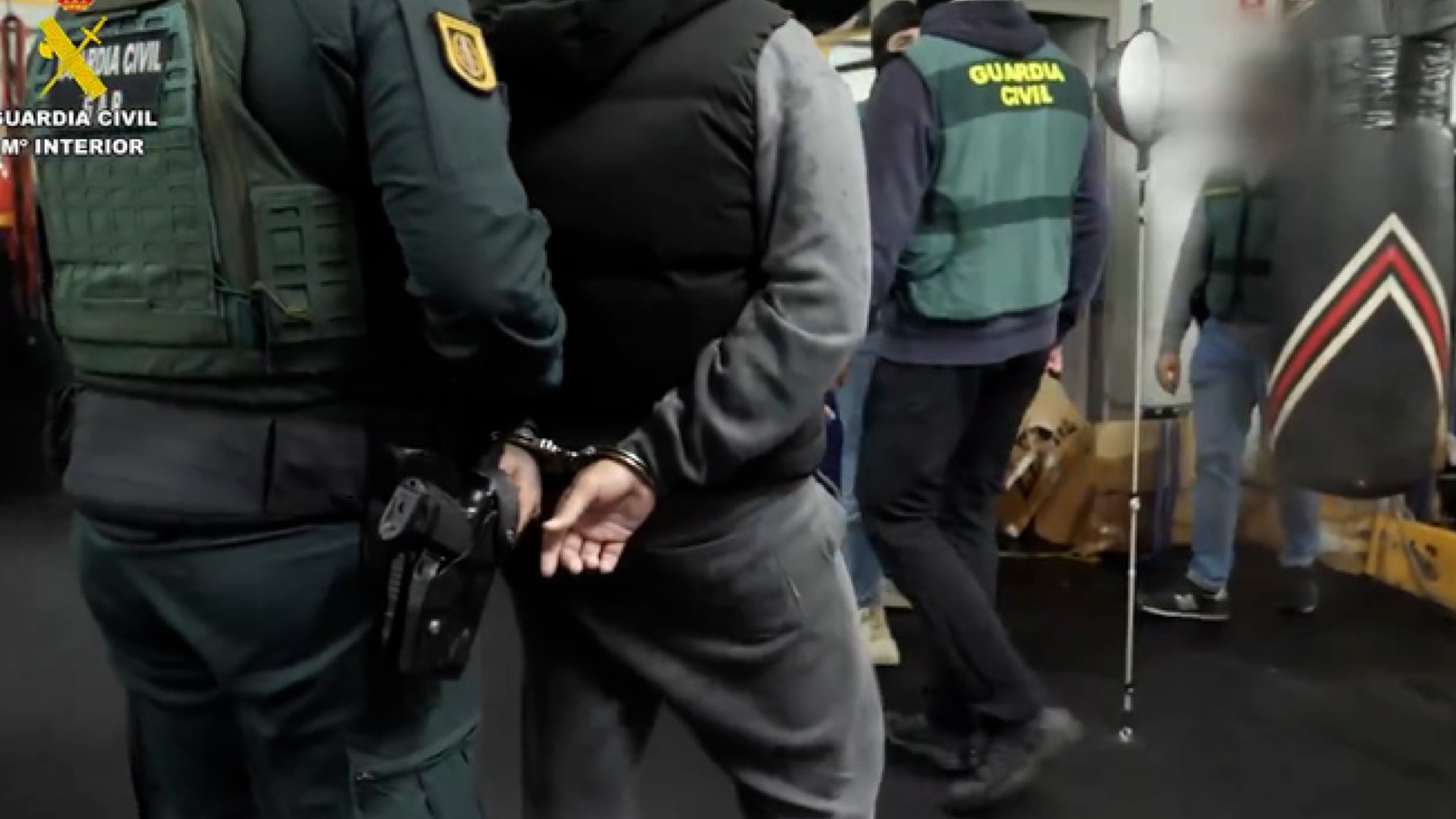 El momento de la detención de Antonio Tejado.