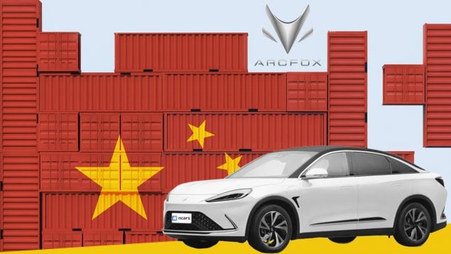 china, coche, marca, Arcfox, españa