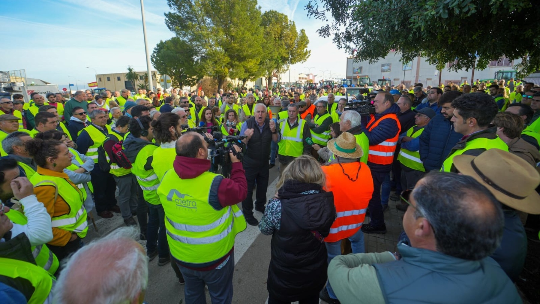 Protestas de agricultores en Andalucía. (Europa Press)