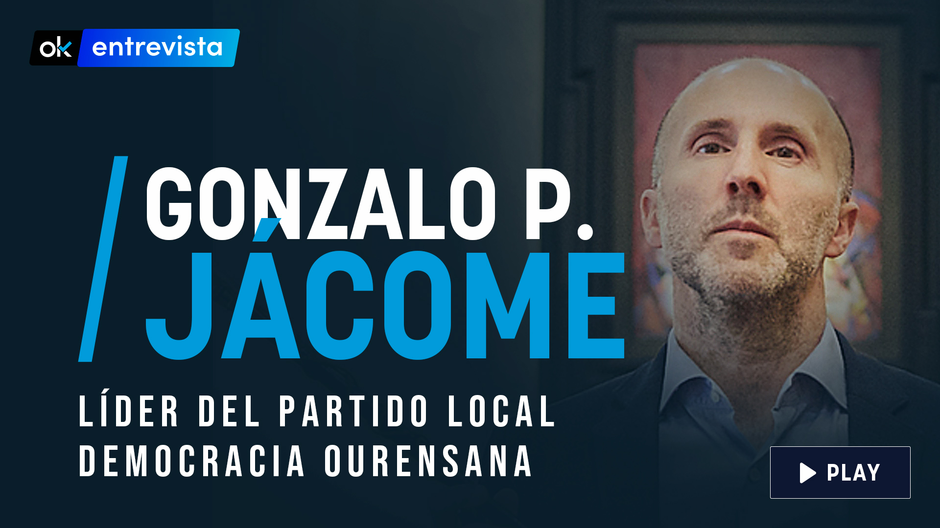 Gonzalo Jácome es el presidente de Democracia Ourensana y alcalde de Orense.