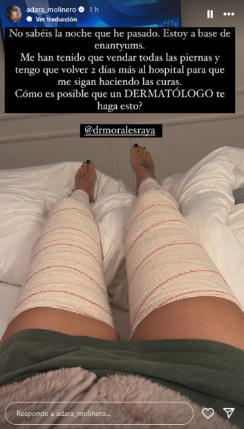 Adara Molinero en Instagram.