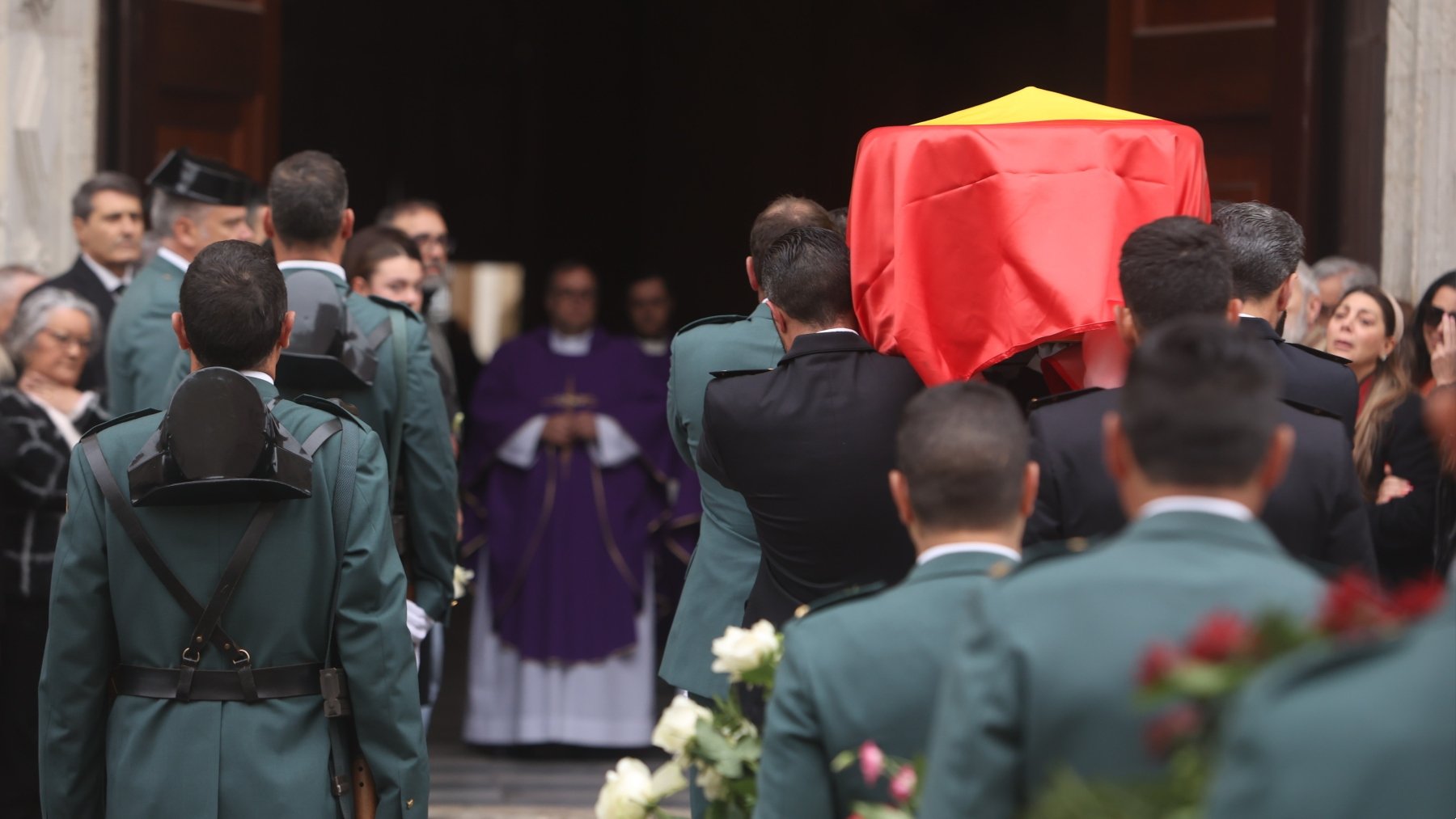 Funeral en la Catedral de Cádiz por los guardias civiles asesinados en Barbate (EUROPA PRESS).