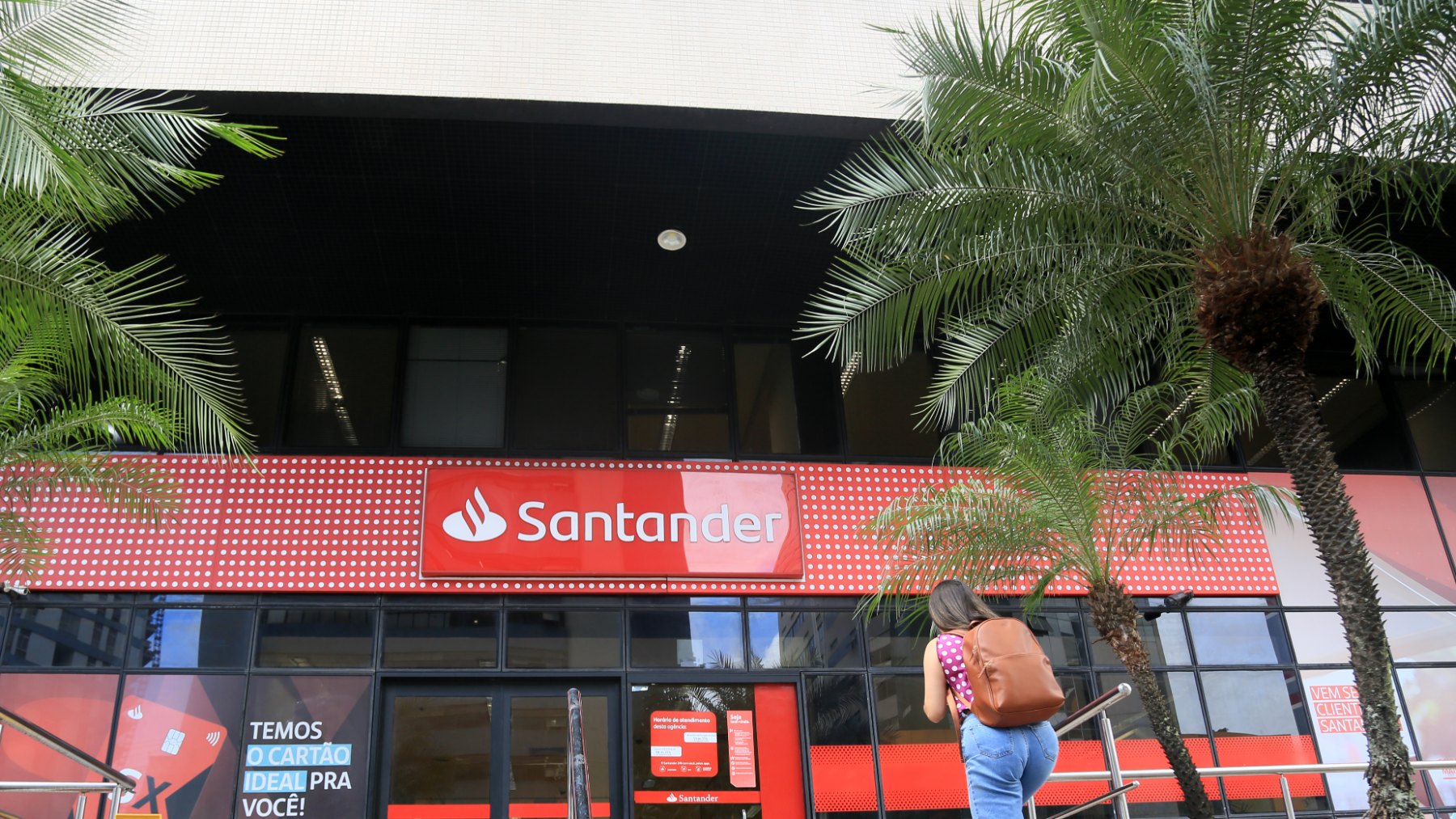 Una oficina de Banco Santander.