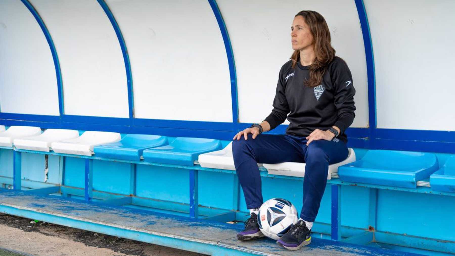 La entrenadora del CE Algaida, Alicia Carbonell.