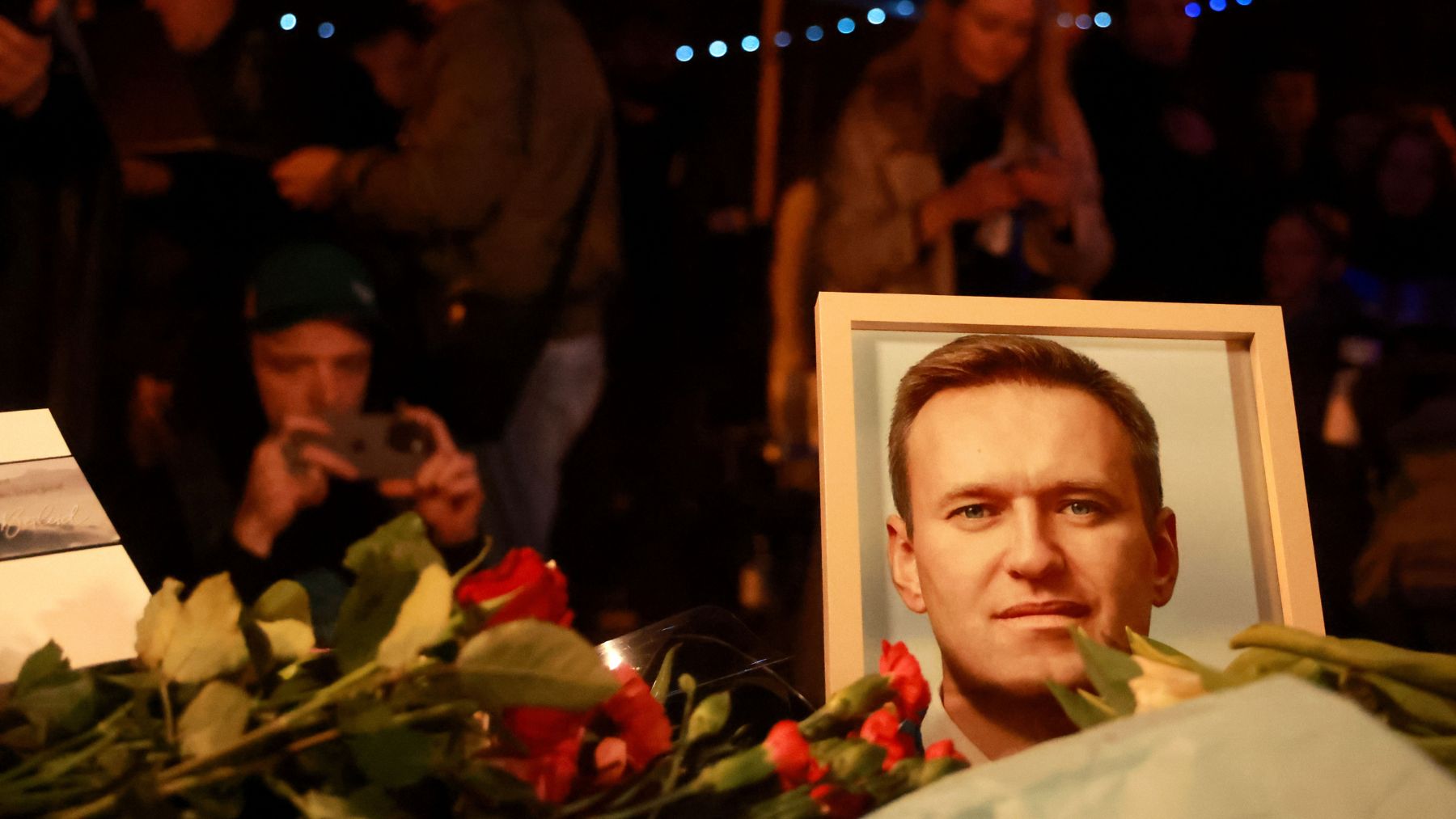 Homenaje a Navalni. (Getty)