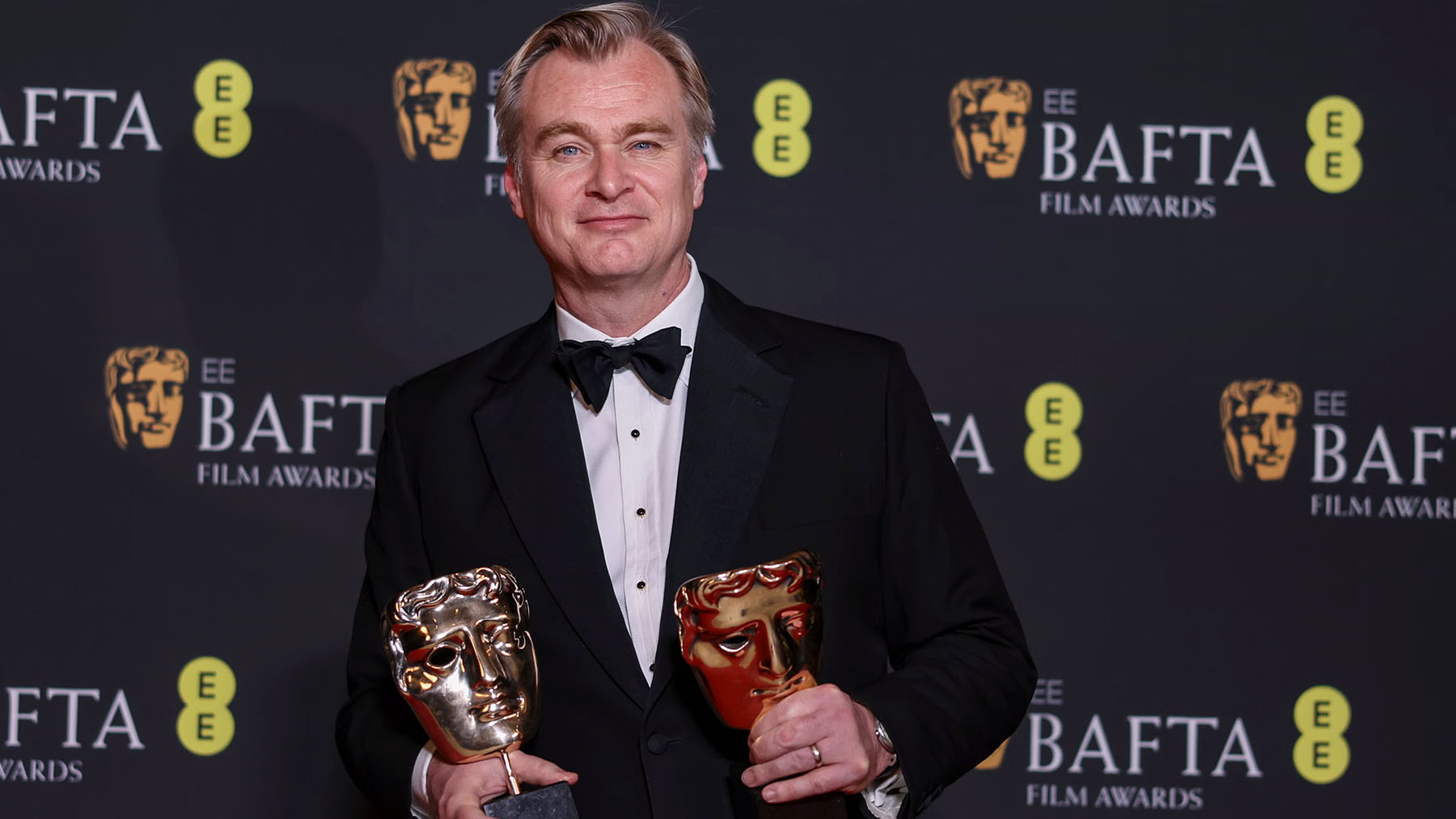Christopher Nolan en la gala de los BAFTA )‘Oppenheimer’ director Christopher Nolan (AP)