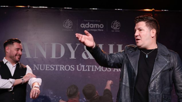 Andy y Lucas presentando su último concierto