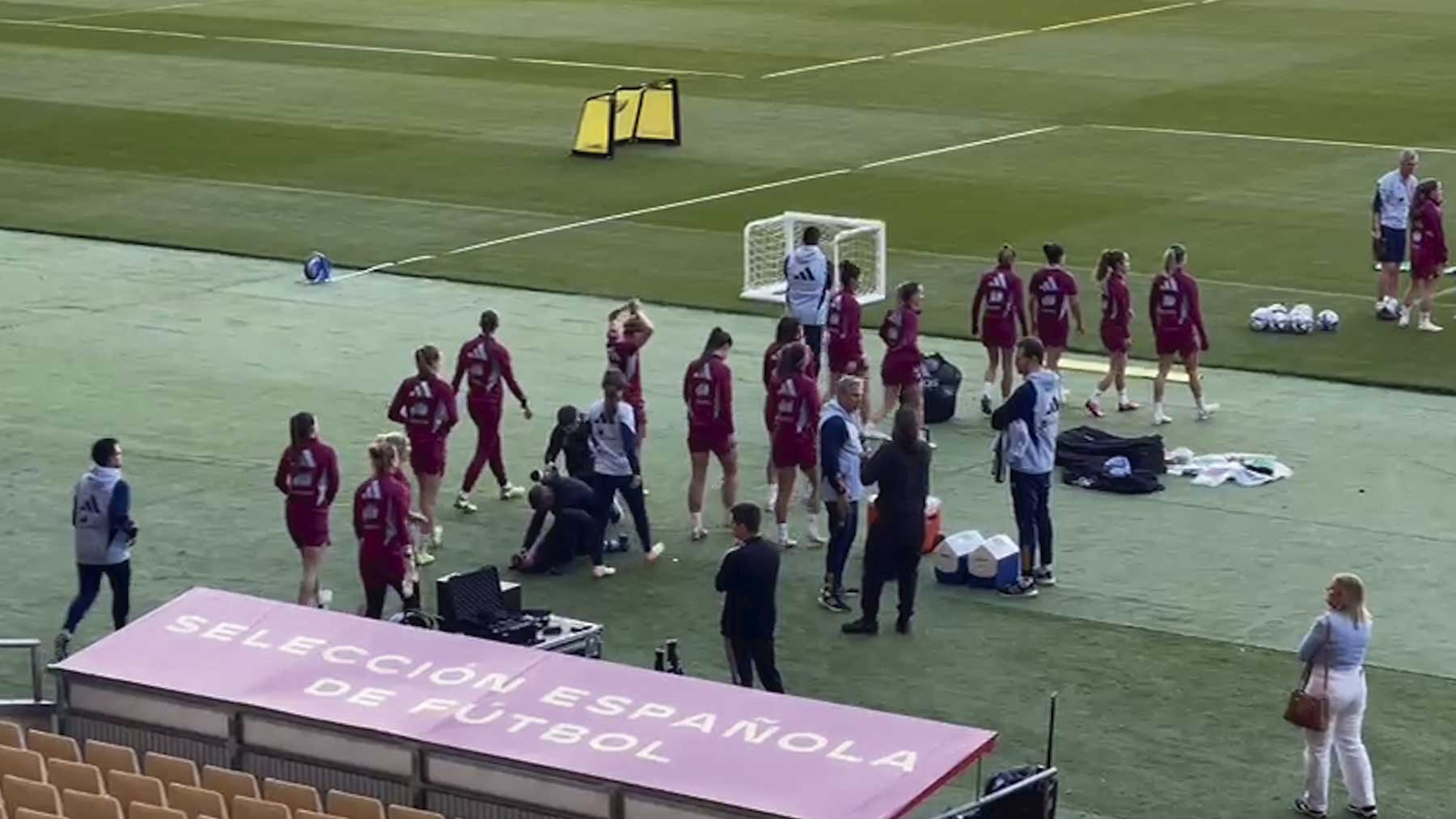 Alexia Putellas en el entrenamiento.