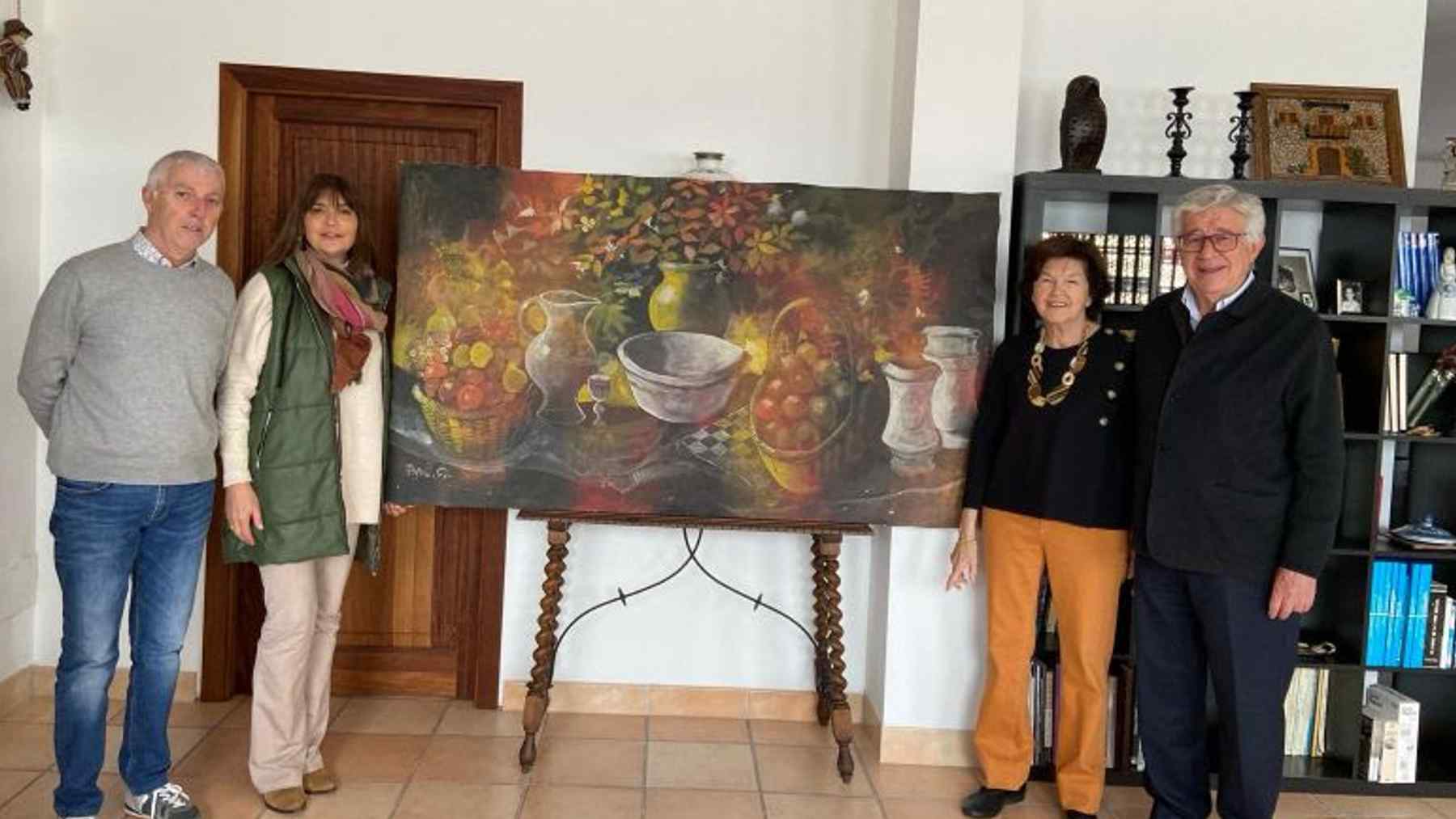 Alaró recibe en donación un cuadro del artista Pau Fornés.