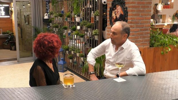 Amparo y Pascual en 'First Dates' (Mediaset).