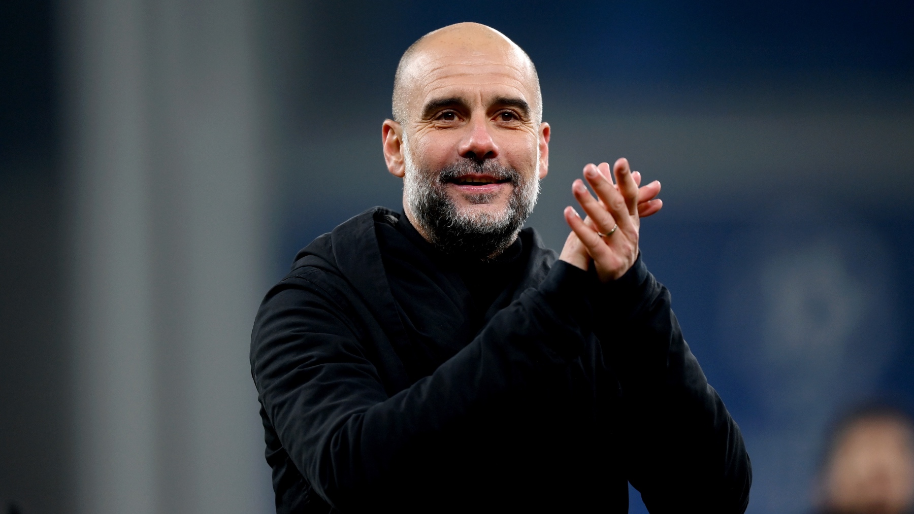 Pep Guardiola, durante un partido reciente con el Manchester City. (Getty)