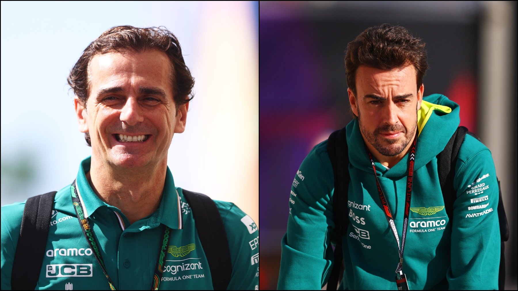 Pedro de la Rosa y Fernando Alonso. (Getty)