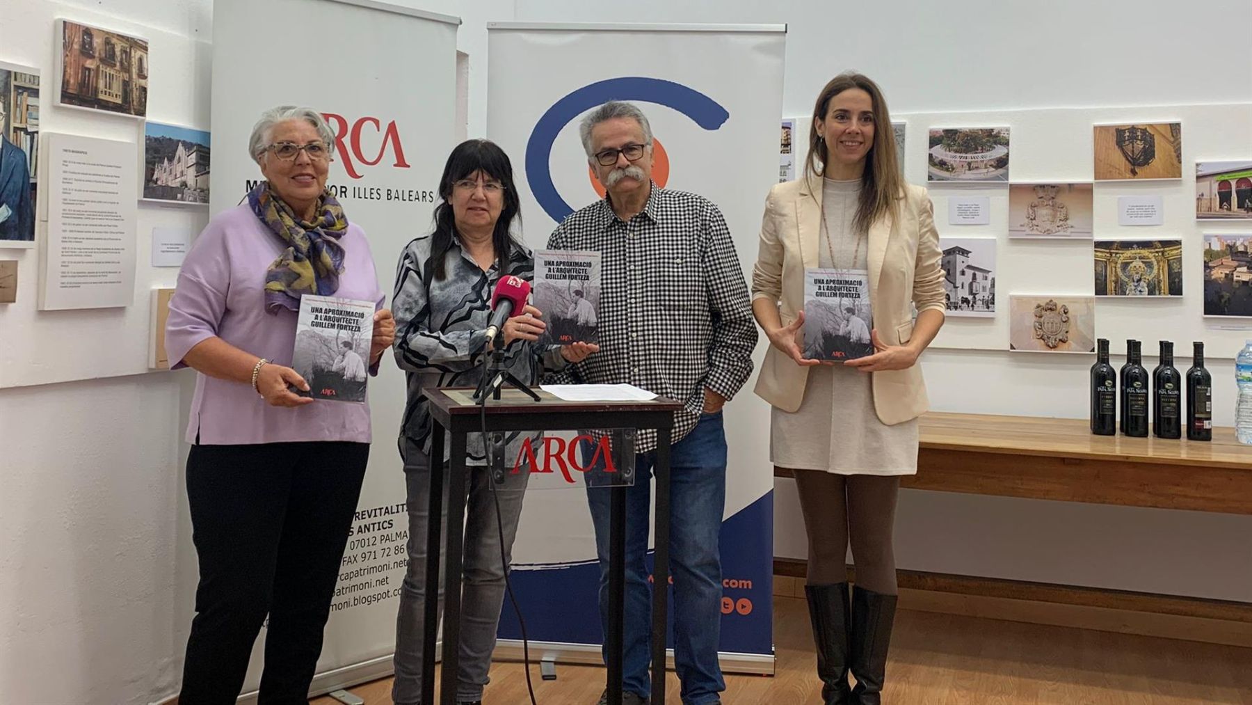 Miembros de ARCA en la presentación del libro de la obra de Guillem Forteza (Europa Press).