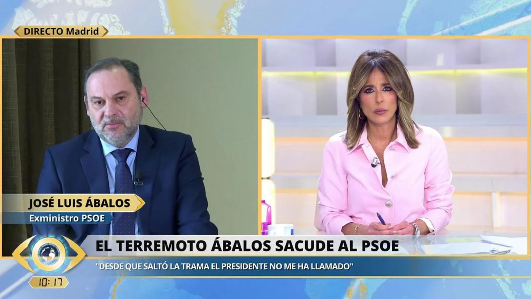 Ana Terradillos entrevista a José Luis Ábalos en ‘La mirada crítica’.