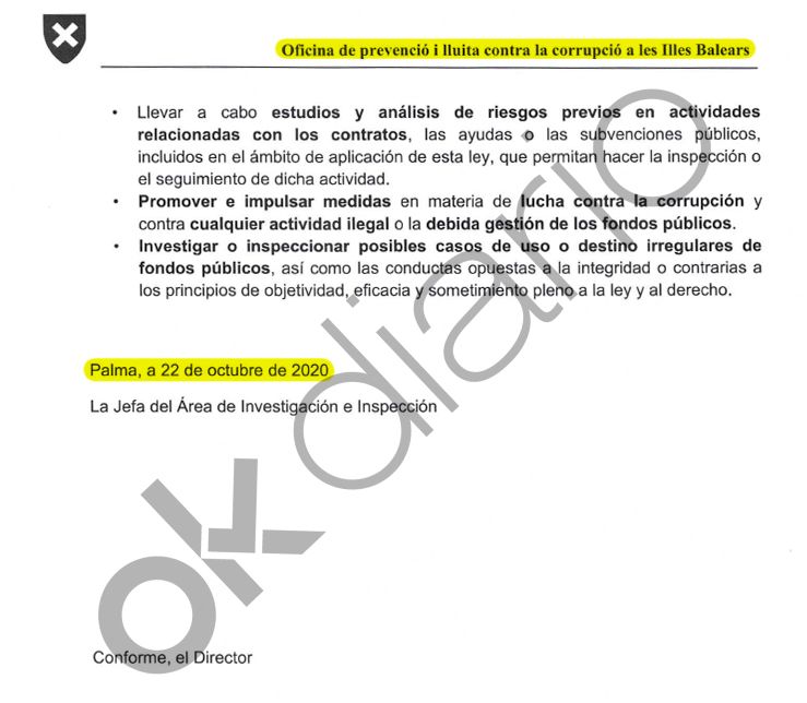 Armengol ocultó a la Oficina Antifraude de Baleares que las mascarillas ...