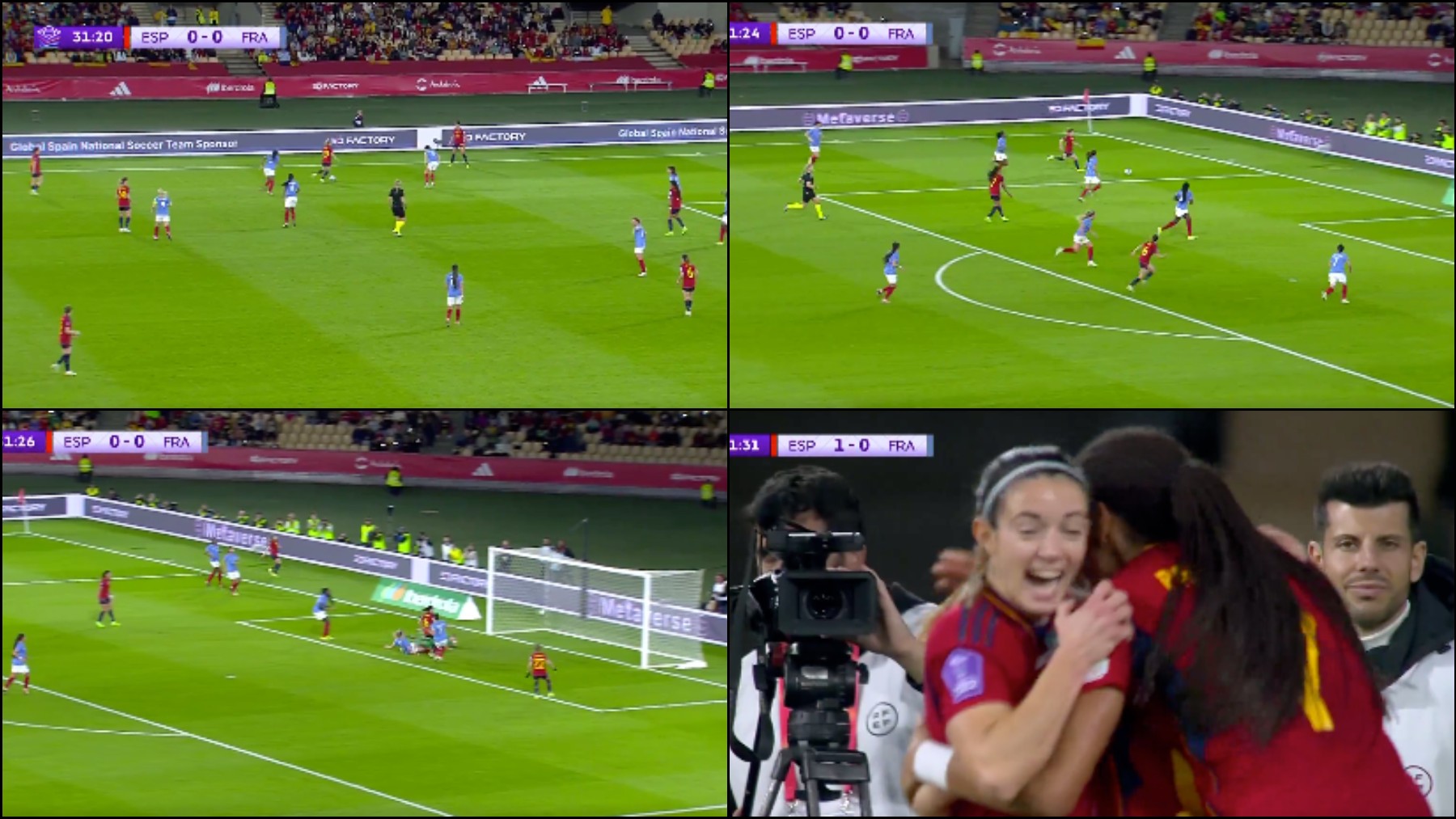 Así fue el gol de España contra Francia.