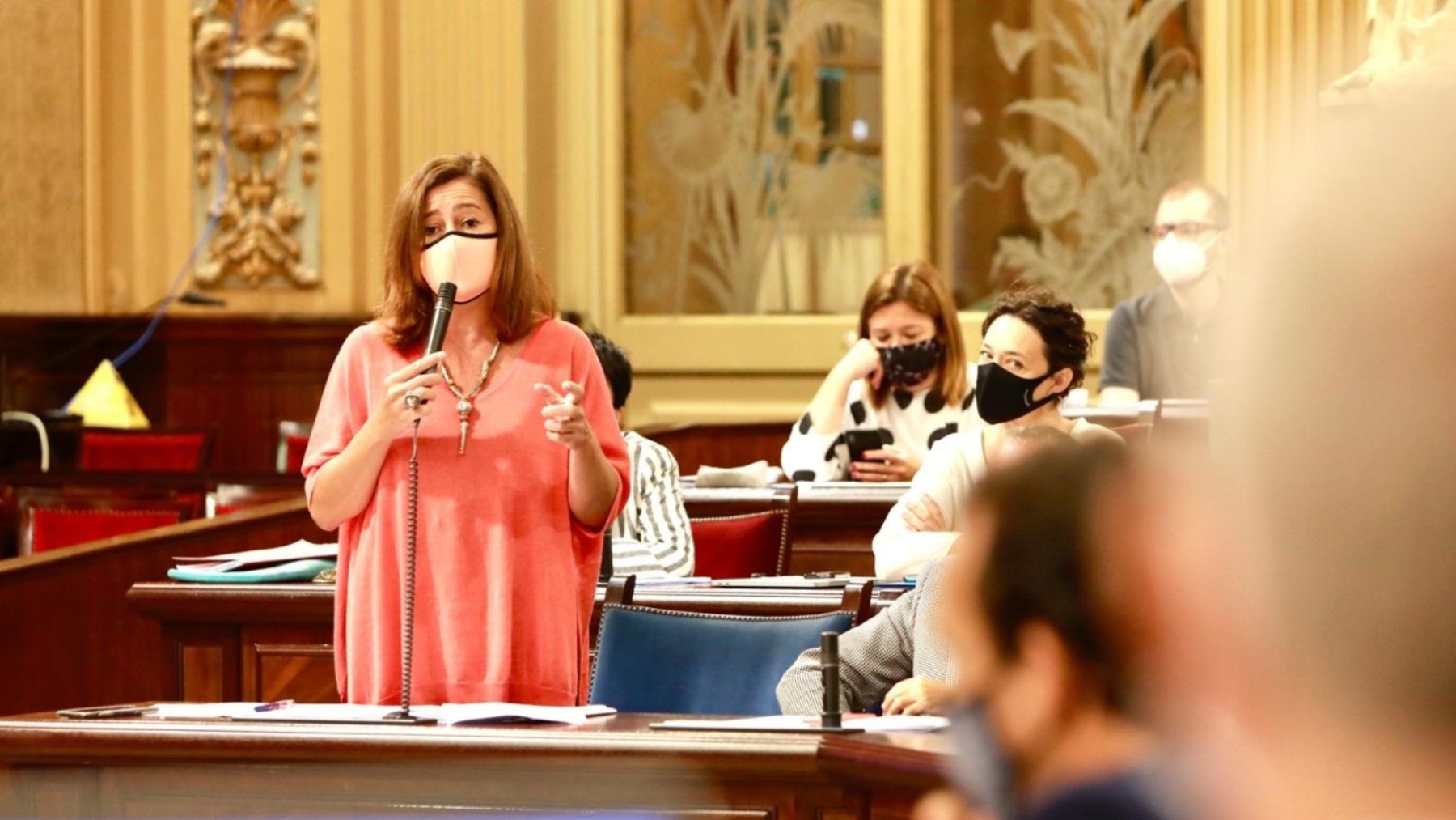 Francina Armengol en un pleno del Parlament. (Foto: Ep)