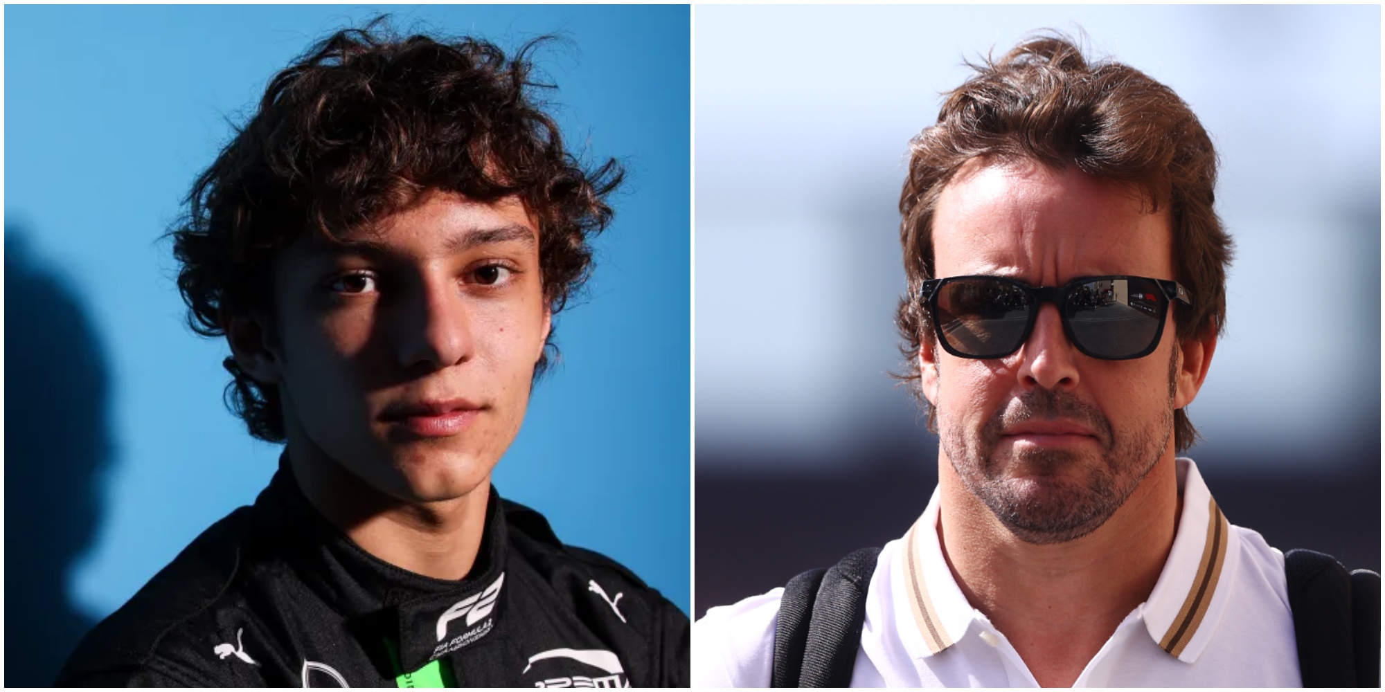 Andrea Antonelli y Fernando Alonso. (Getty)