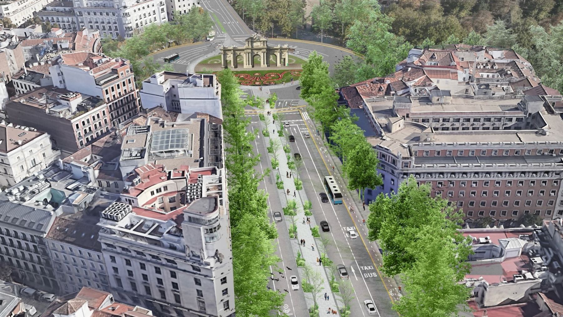 Este será el bulevar que conecte Cibeles con la Puerta de Alcalá. (Foto: EP)