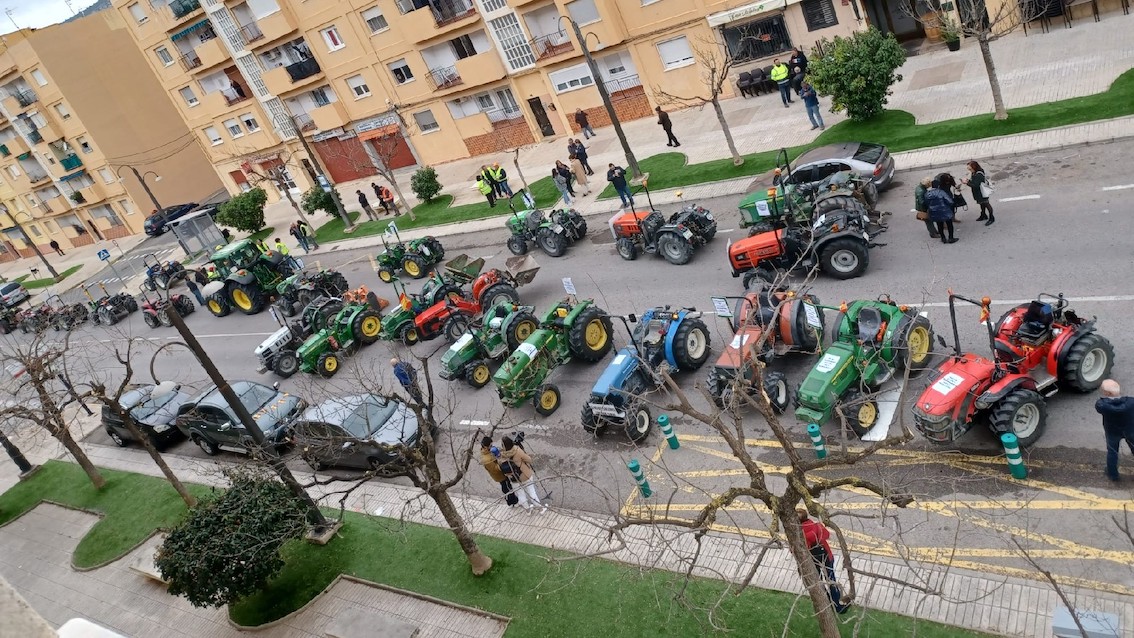 Una imagen de la tractorada.