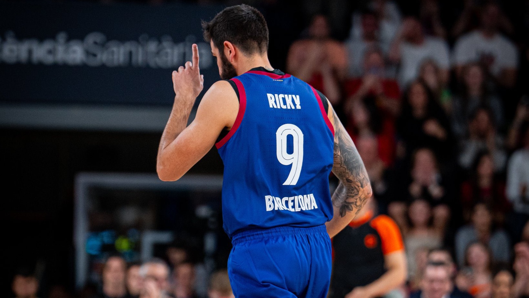 Ricky Rubio debuta con el Barcelona.