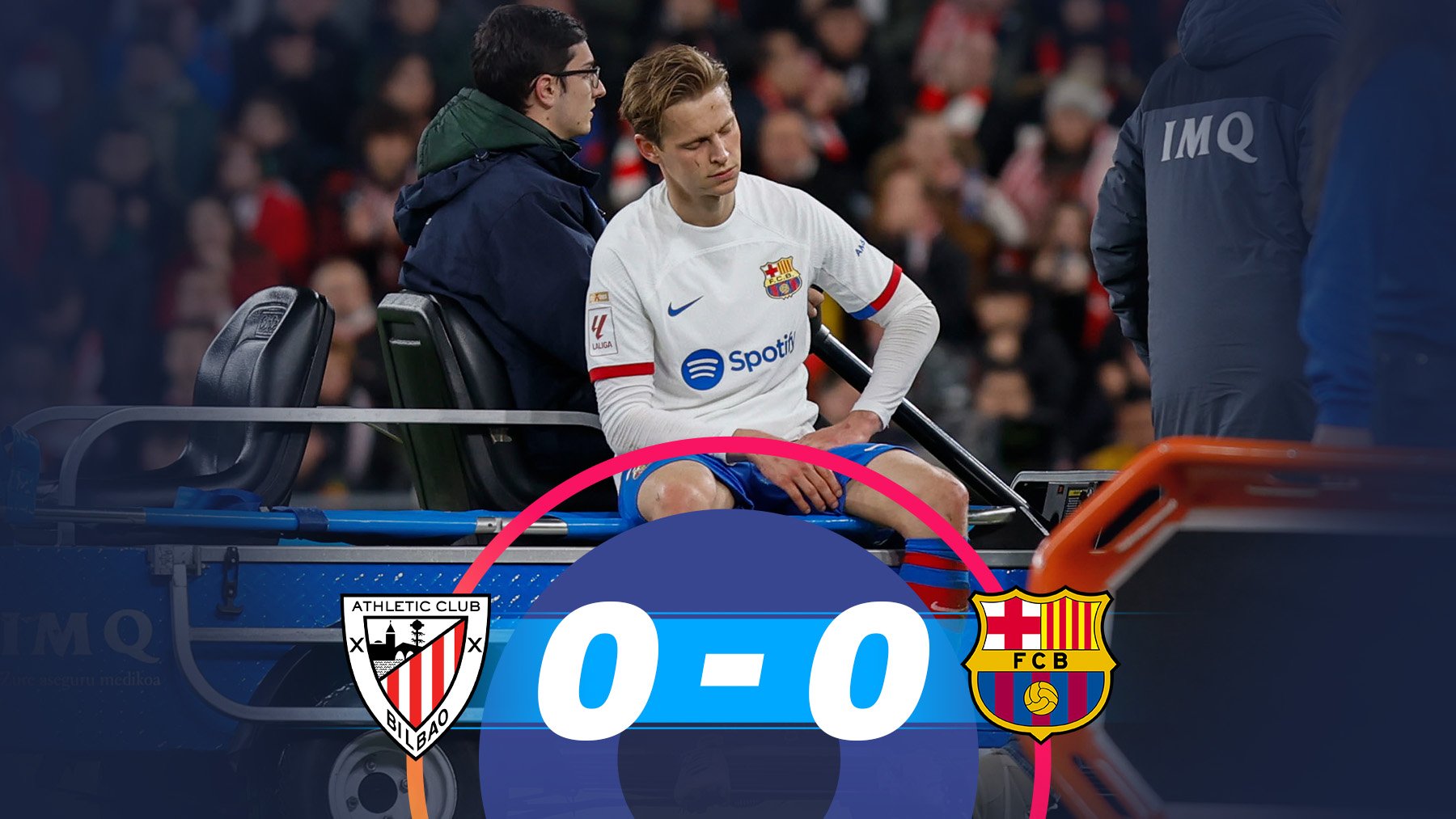 De Jong se marchó lesionado de San Mamés