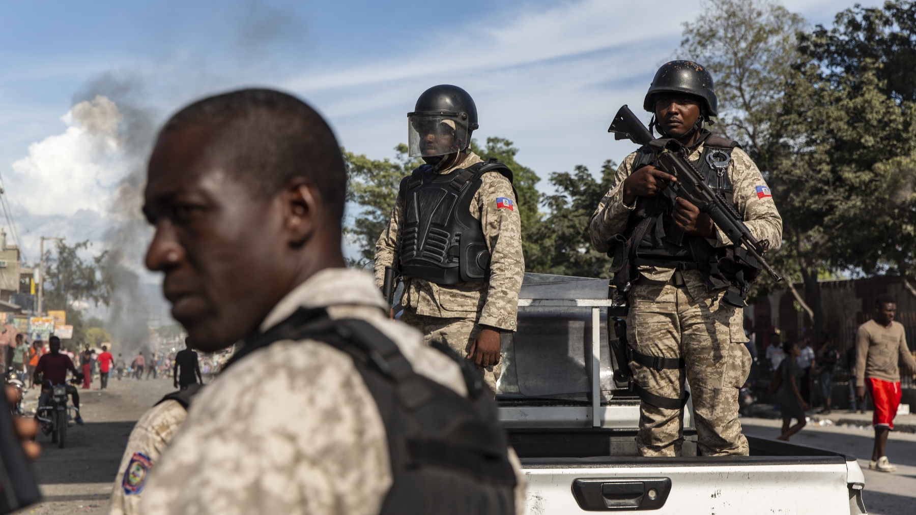 Agentes de las fuerzas de seguridad de Haití. (Foto: Ep)