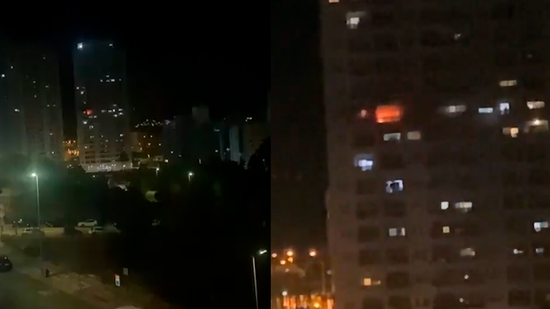 Piso ardiendo en el edificio de Villajoyosa.