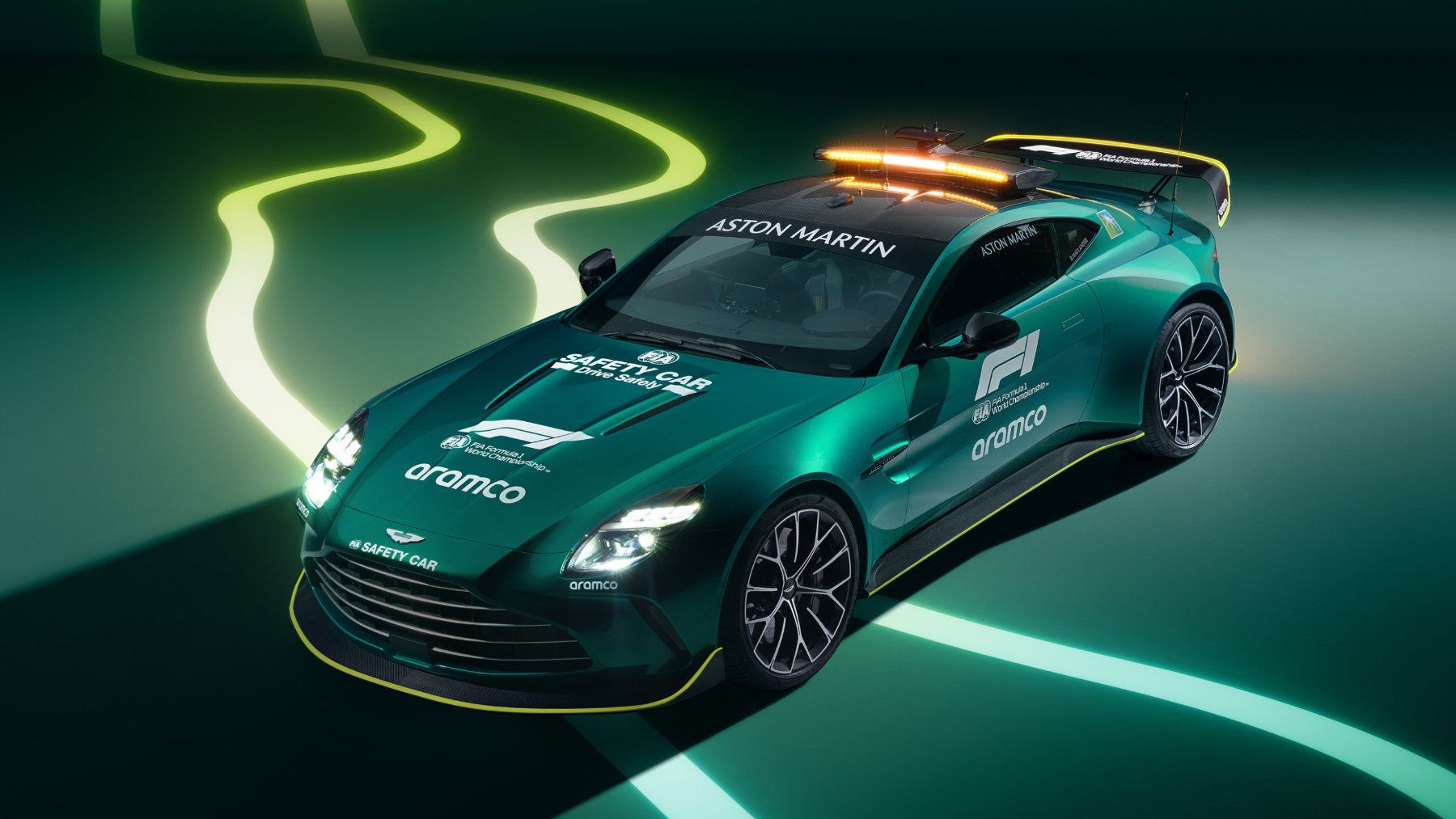 El nuevo coche de seguridad Aston Martin de la F1