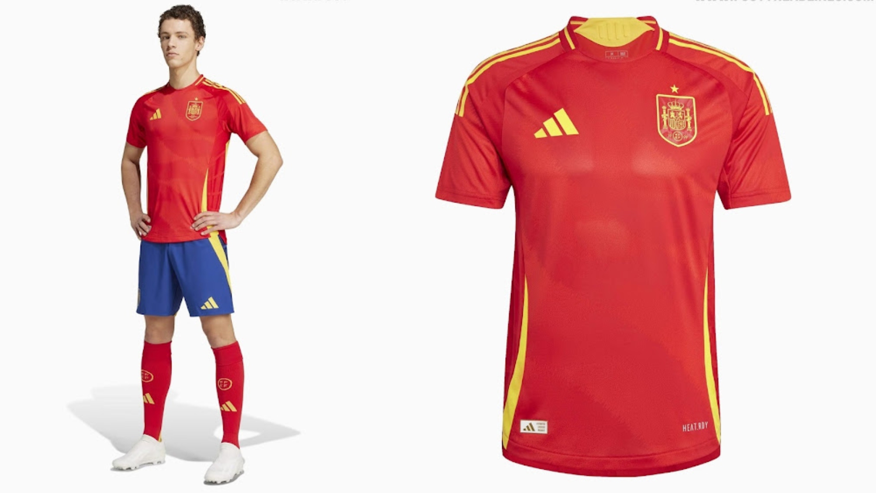La camiseta de España para la Eurocopa. (Footy Headlines)