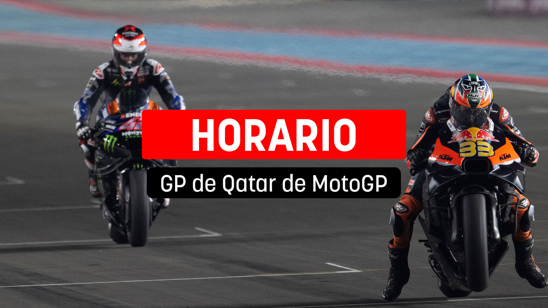 GP Qatar MotoGP: horario y dónde ver en directo y por TV la carrera online.