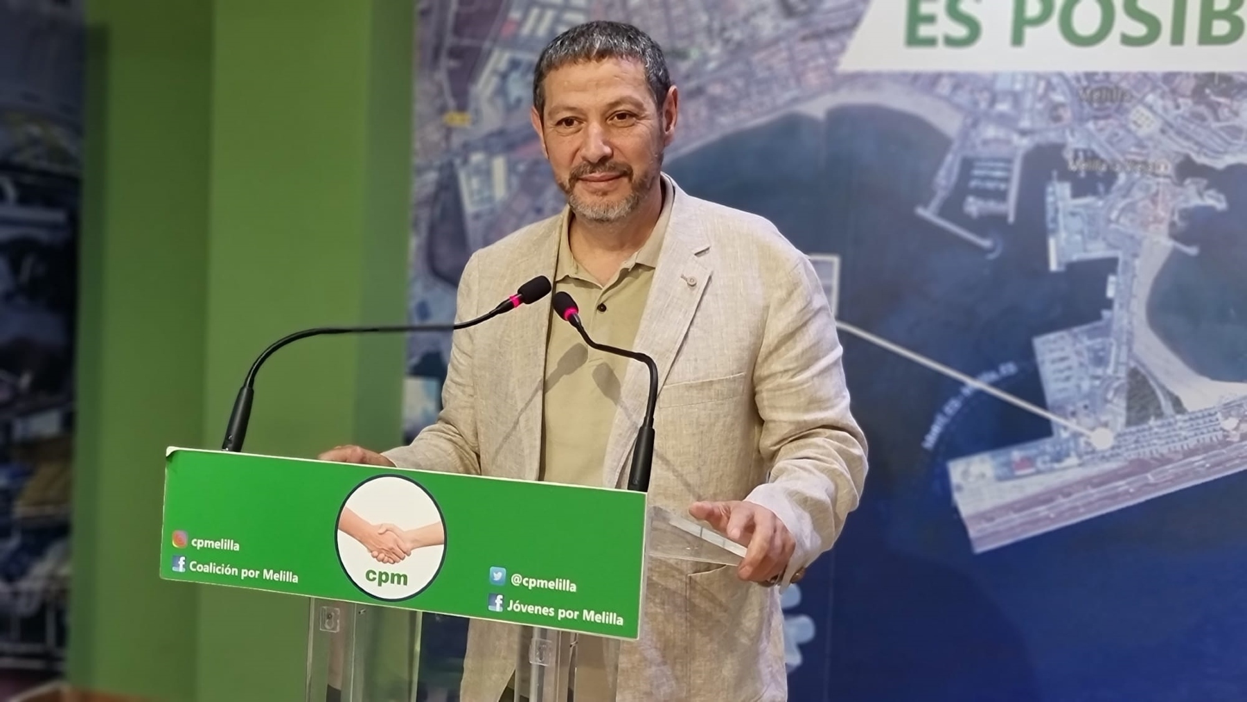El presidente de Coalición Por Melilla, Mustafa Aberchán (CPM).