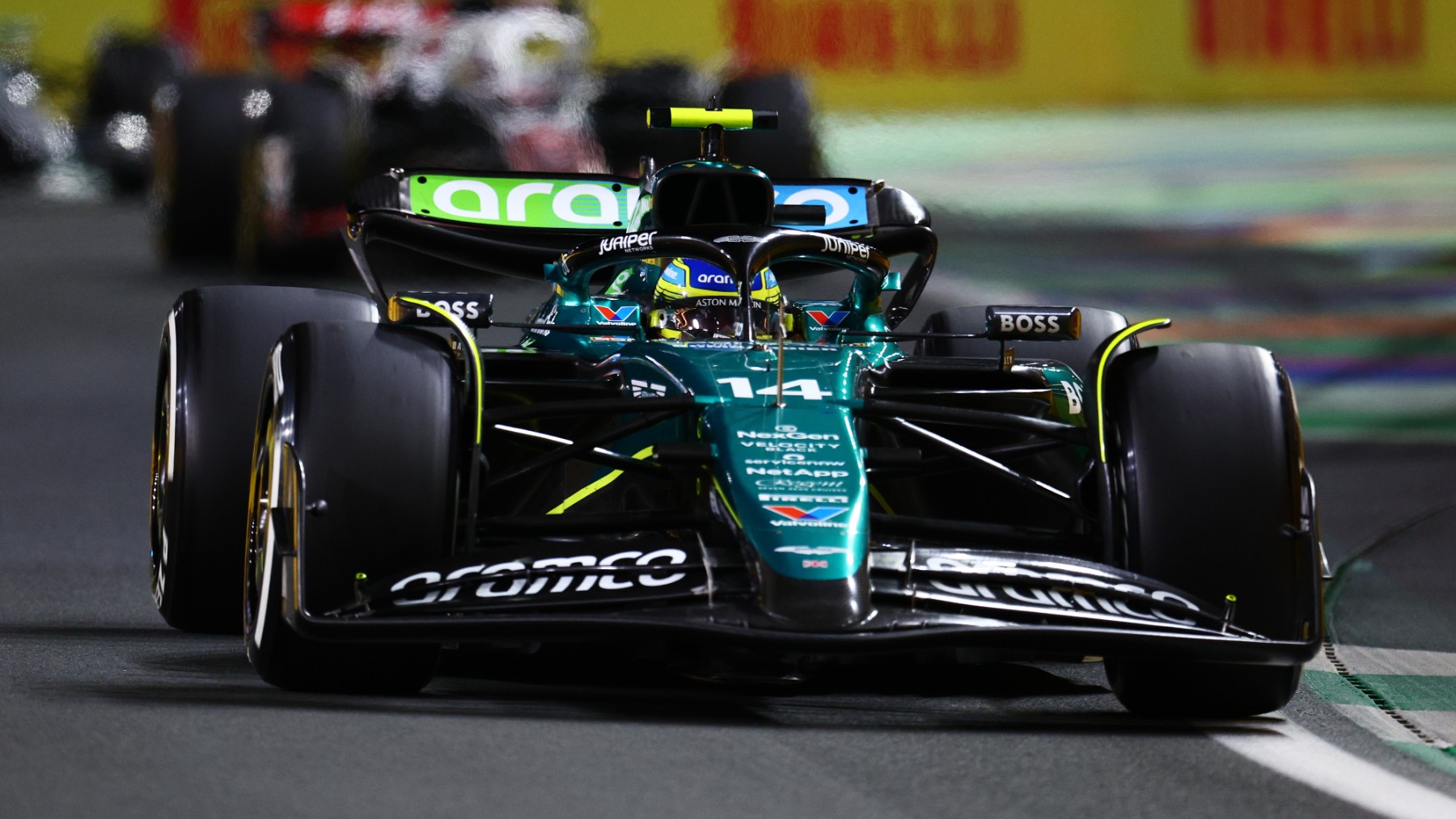 Fernando Alonso durante el GP de Arabia Saudí. (Getty)